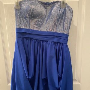 Aqua Blue and Silver Dress